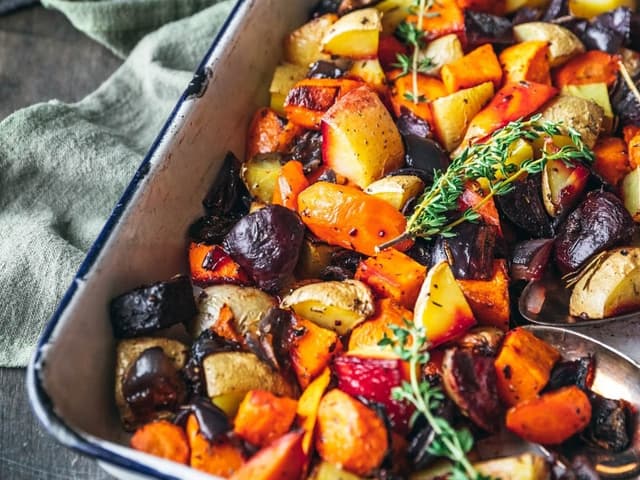 Autumn Roasted Root Vegetables