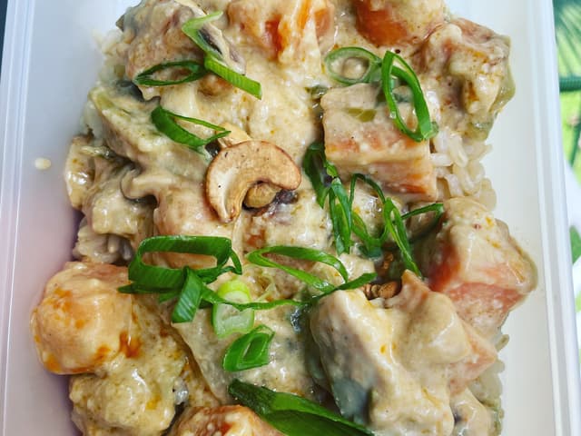 Tofu & Pineapple Massaman Curry wSweet Potato & Quinoa