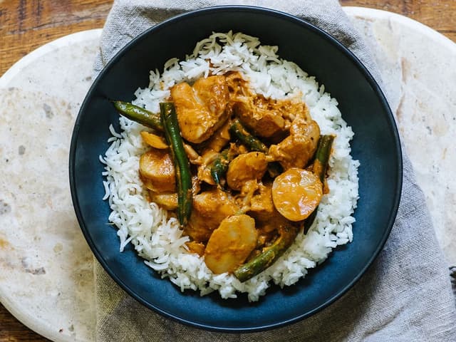 Massaman Chicken Curry with Rice