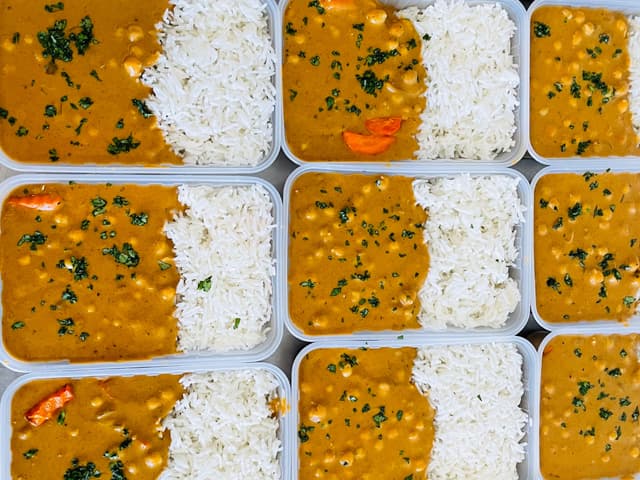 Vegan: Vegetable Korma with Steamed Rice