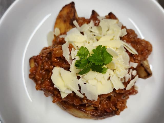Baked Potato with Beef Bolognese