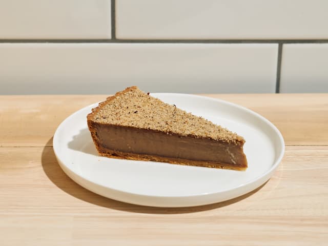Chocolate and Hazelnut Tart (slice)