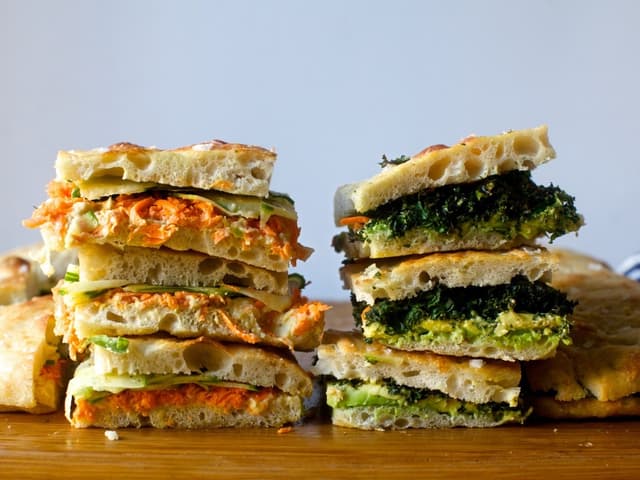 Chicken, Avocado and Cheese Focaccia
