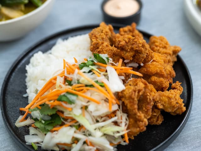 Karaage Chicken With White Rice