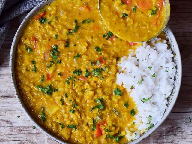 Methi Dal with Basmati Rice