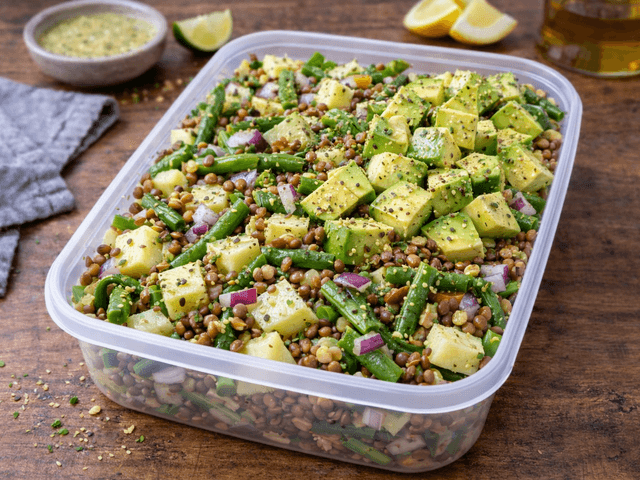 Lentil, Potato and Green Bean Bowl
