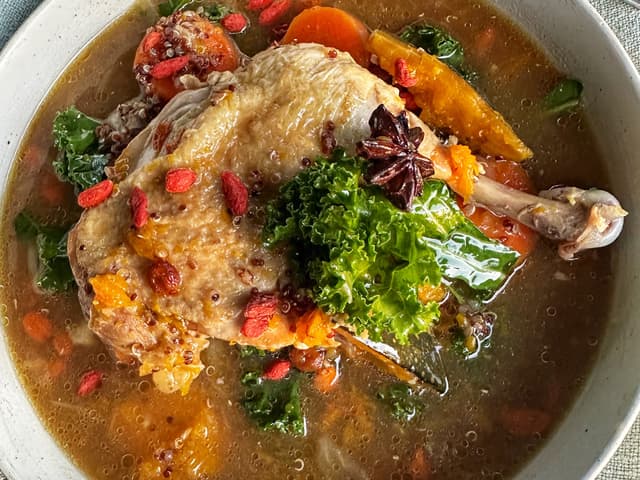 Chicken, Vegetable & Quinoa stew w/ Goji Berry ~Frozen