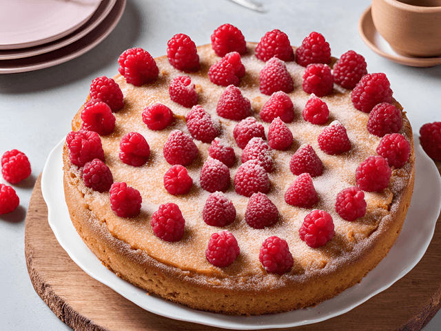 Almond & Raspberry Cake