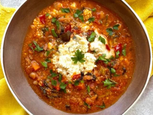 Baked Bean & Fetta Bowl (V)