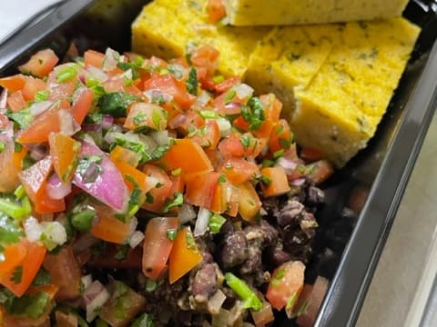 Mexican Beans with Polenta & Salsa