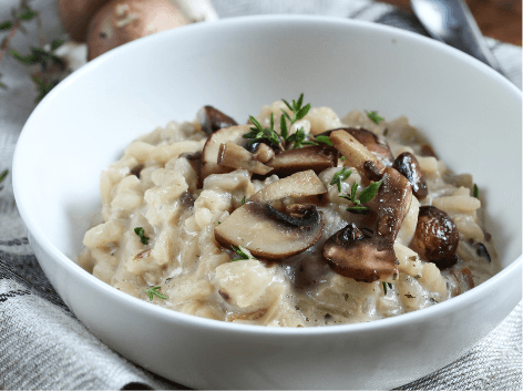 Leek & Mushroom Risotto (V)