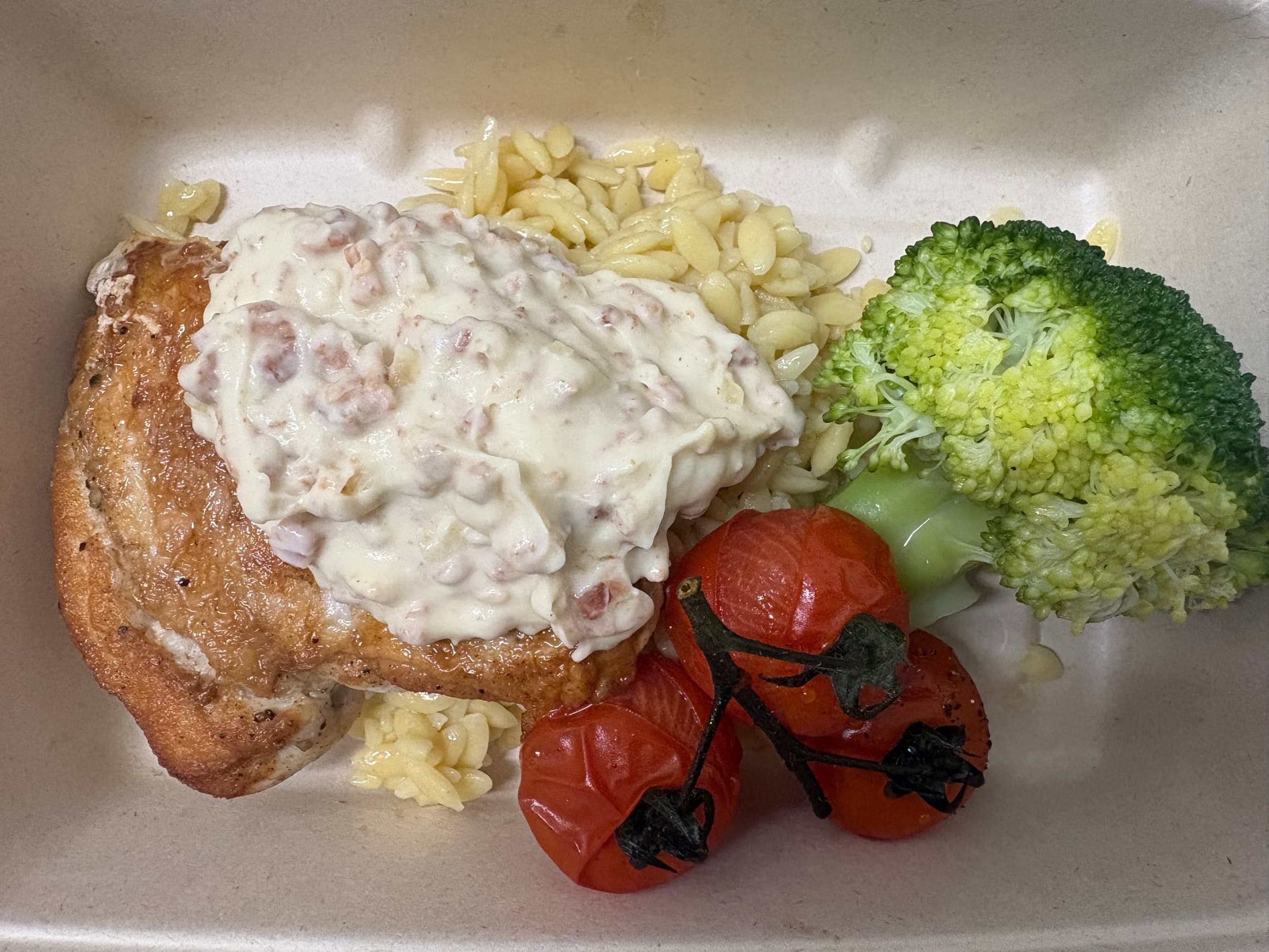 Carbonara Chicken with Risoni
