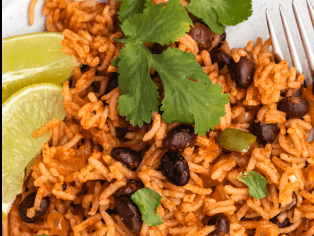 Mexican Beef, Soft Tacos with Black beans & Slaw