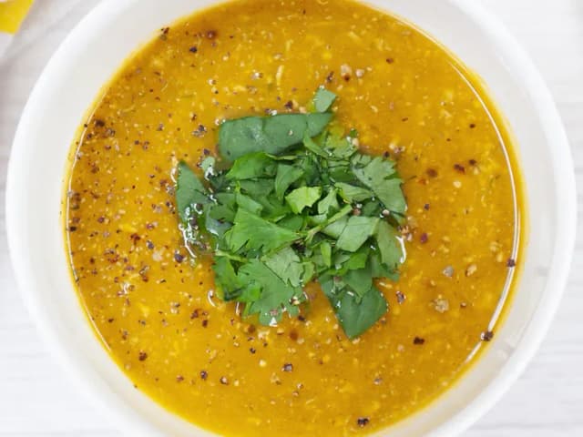 Curried Pumpkin & Chicken Soup (GF)