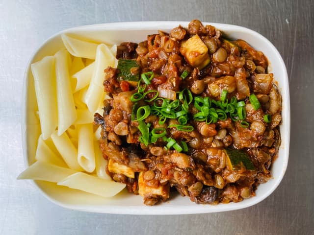 Lentil and Mushroom Bolognese