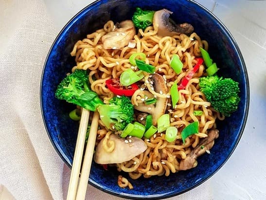 Vegan Ramen w Asian Green