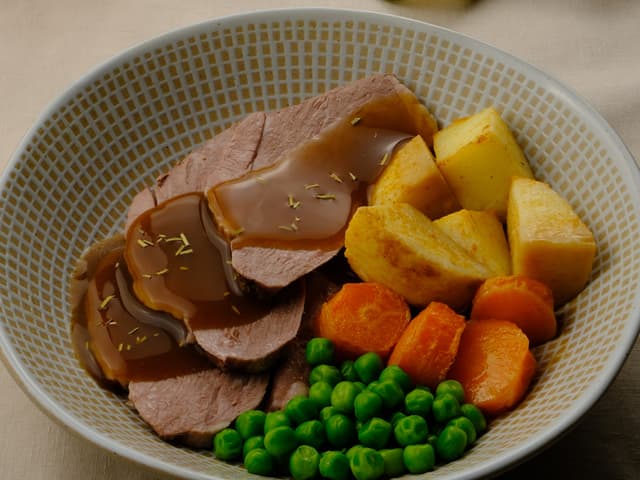 Roast Lamb with Rosemary Gravy