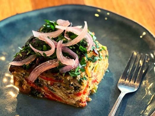 Nico's Cheesy Roast Vegetable Frittata