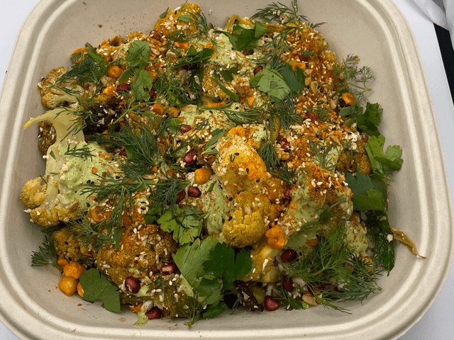 Mini Shawarma spiced cauliflower salad