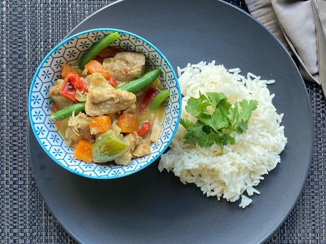 Thai Green Chicken Curry & Rice