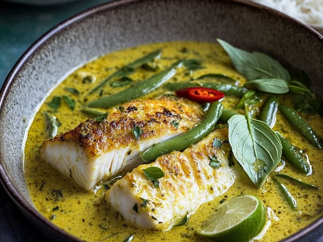 GREEN CURRY + KAFFIR LIME BARRAMUNDI