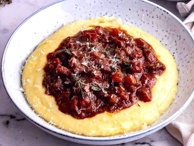 Beef Cheek & Red Wine Ragu w/ Creamy Polenta