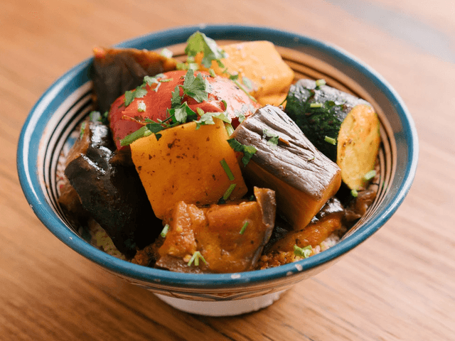 Seven Vegetables with Moroccan Couscous