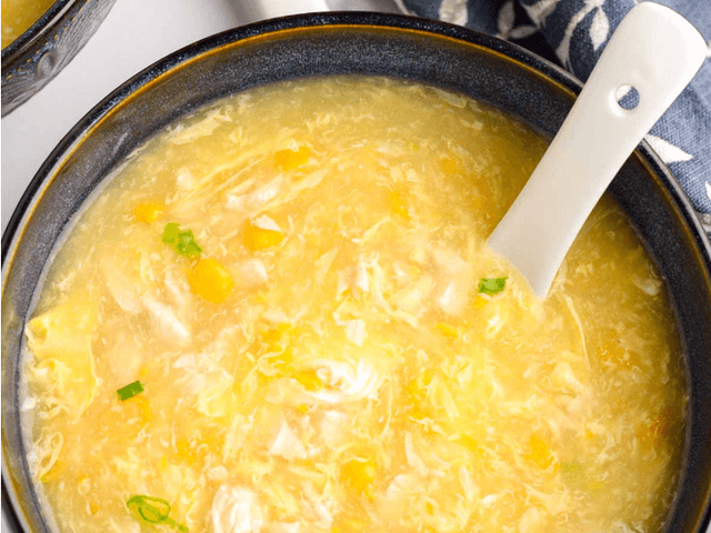 Asian Chicken and Sweetcorn Soup