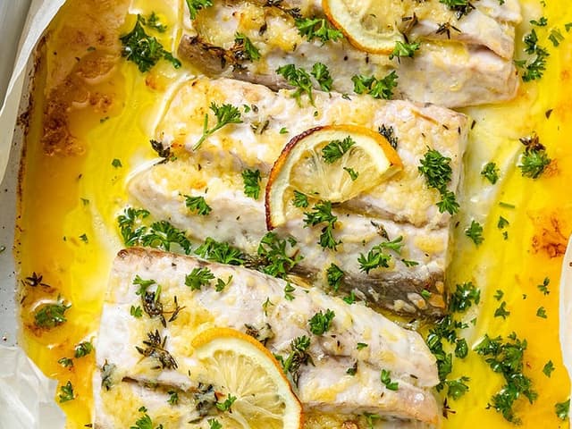 Lemon & Herbed Buttered Baked Barramundi