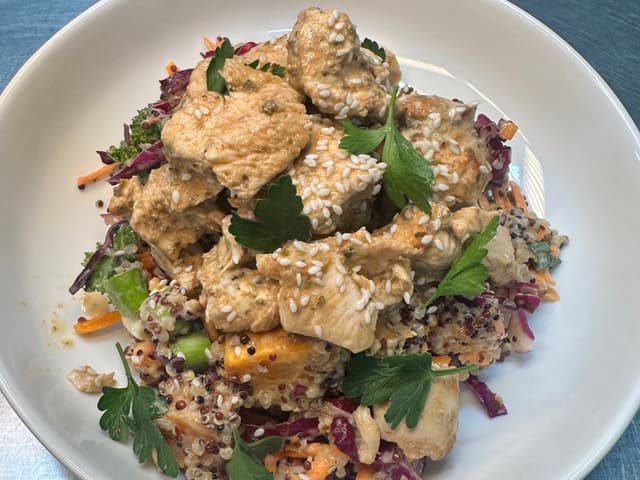 Hot Honey Chicken Salad