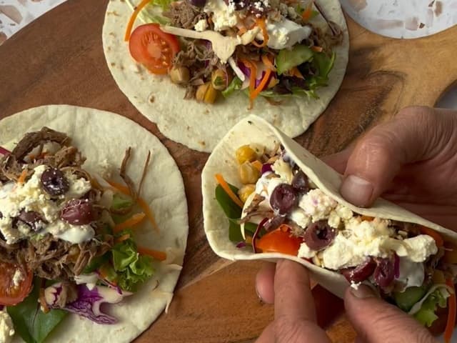 Chicken Tacos with Corn & Capsicum Salsa