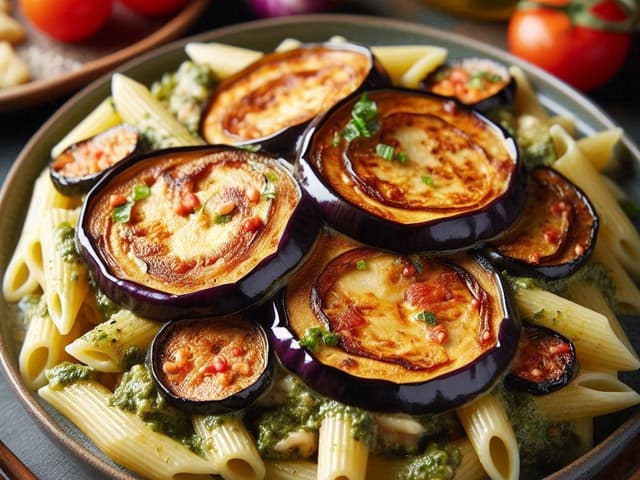 Eggplant Parma Pasta Bake