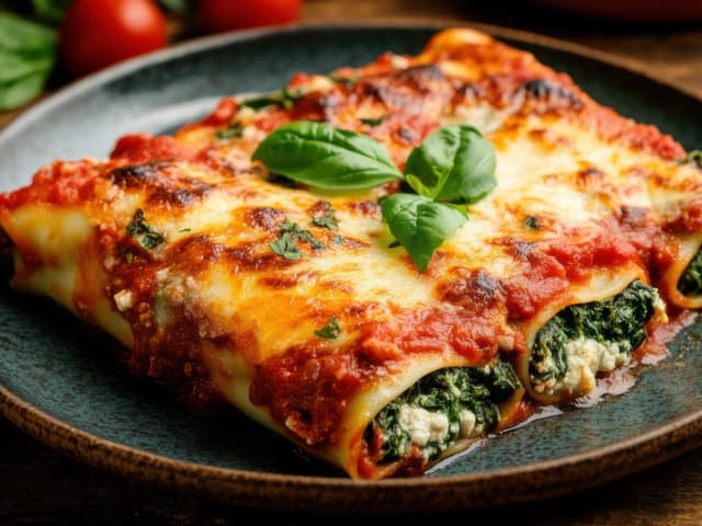 Spinach and Ricotta Cannelloni