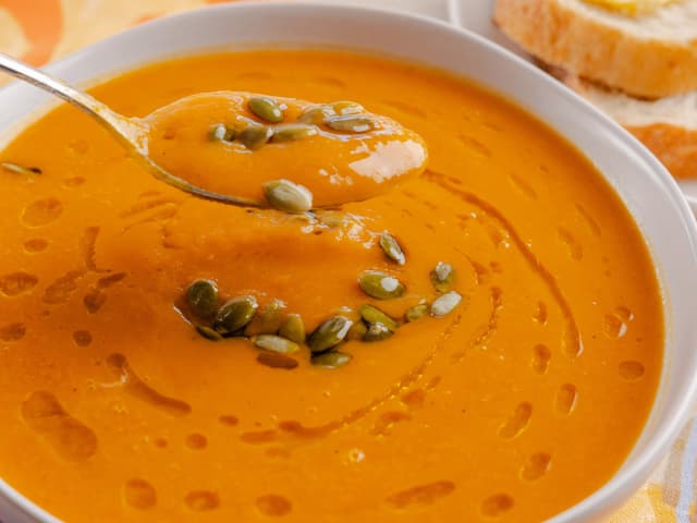 Roasted Butternut Pumpkin and Sweet Potato Soup