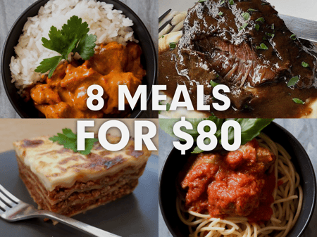 8 meals for $80