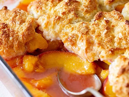 Peach Cobbler & Custard