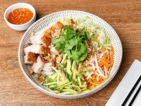 Roast Pork Vermicelli Noodle | Bún Trộn Heo Quay