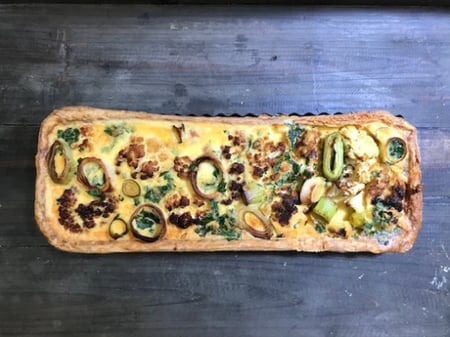 Cauliflower, Leek & Gruyere Cheese Tart