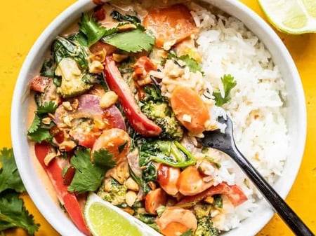 Asian Peanut & Coconut Stir Fry