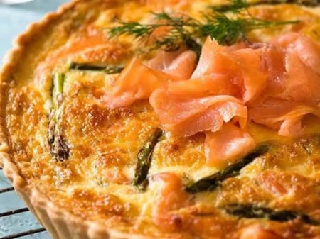 Smoked Salmon and Chive Tart