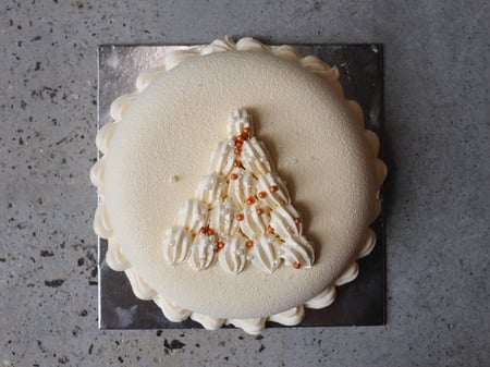 Christmas Tree cake - Mango & Passionfruit Mousse Cake