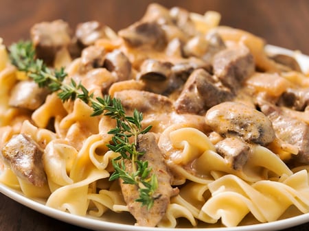 Beef Stroganoff with Pasta