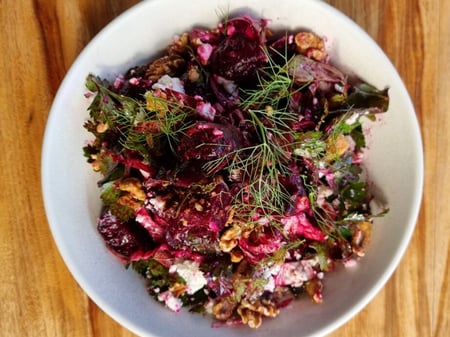 Roasted Beetroot, Radicchio, Toasted Wall Nuts