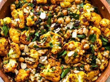 Roast Cauliflower & Cous Cous