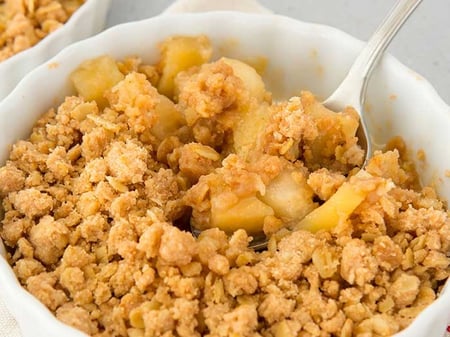 FROZEN Apple and Pear Crumble