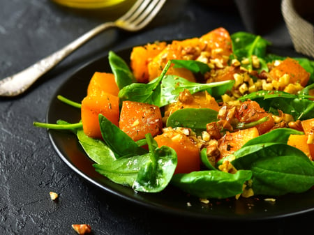 Roasted Pumpkin, Walnuts & Maple Syrup