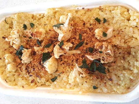 Cauliflower, Sage & Toasted Hazelnut Risotto - Vegan Option