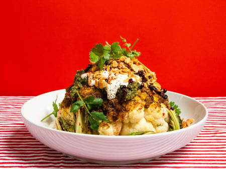 Whole roasted Cauliflower Sharwama