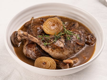 Coq au Vin with porcini and Madeira