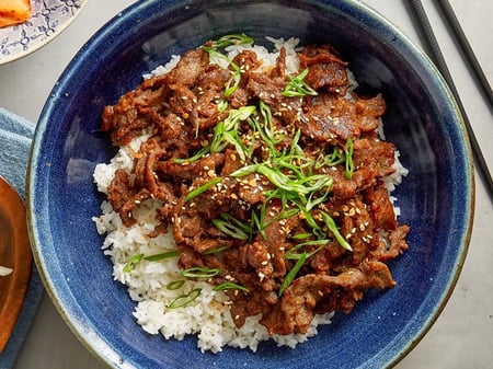 Korean BBQ Beef Bulgogi w White Rice